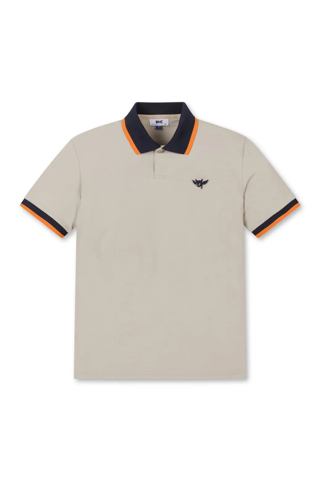Herren ATHLETIC Farbstreifen Polo Braun