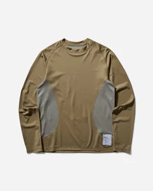 Herren AuraLite Tech Langarm-T-Shirt Armee Grün