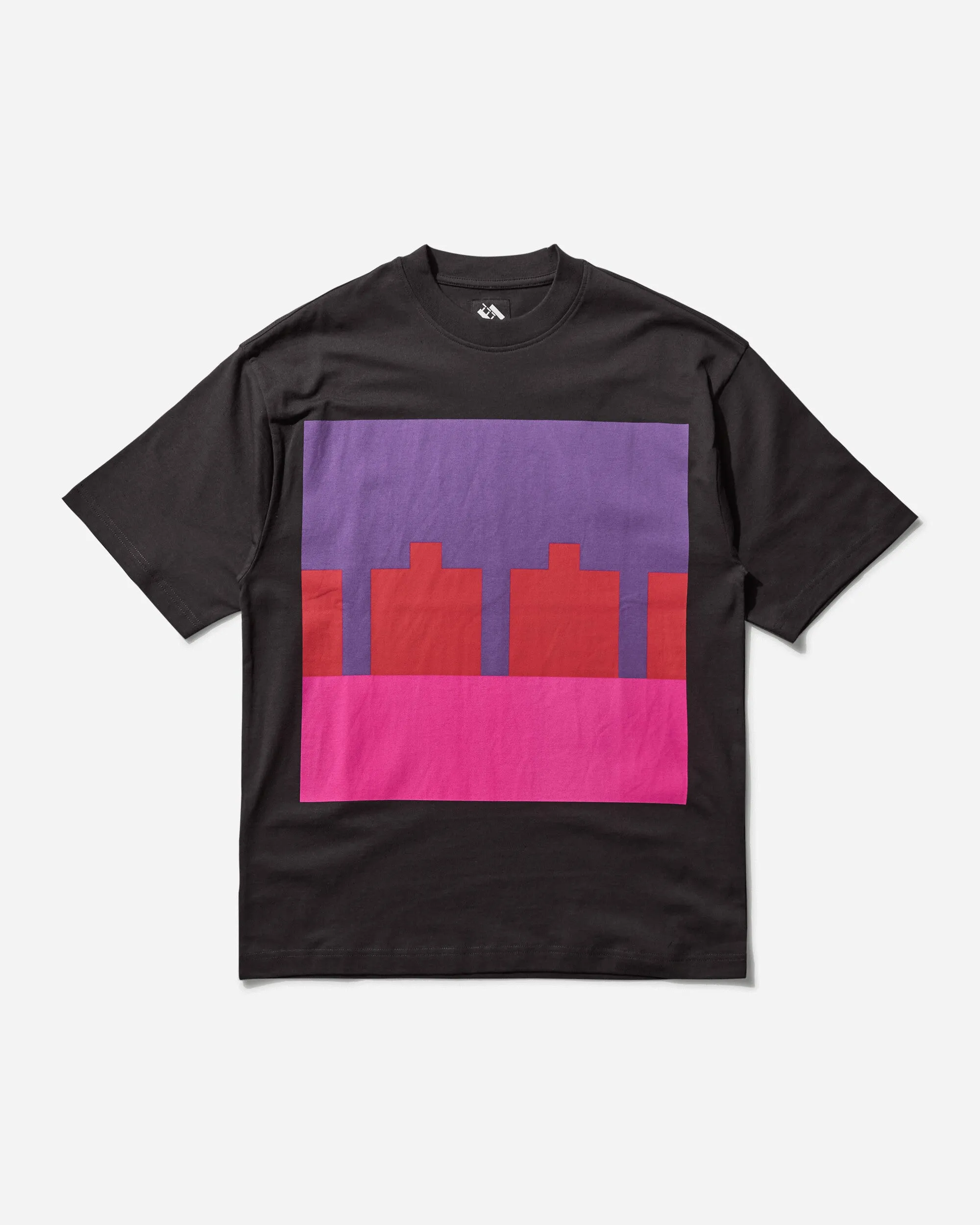 Herren Block T-Shirt Schwarz