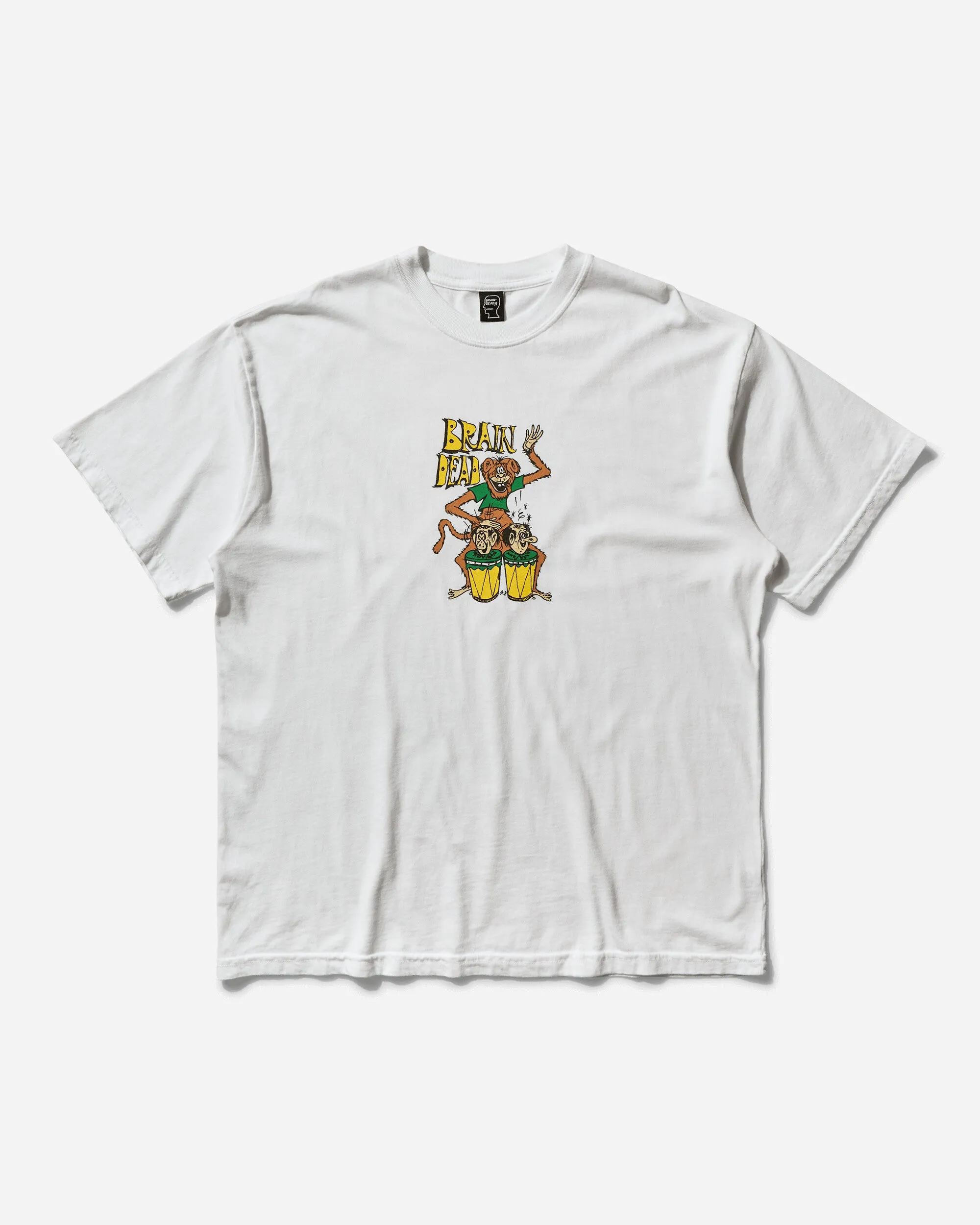 Herren Bongo Brain T-Shirt Weiß