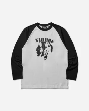 Herren Classic Raglan Langarm T-Shirt Weiß