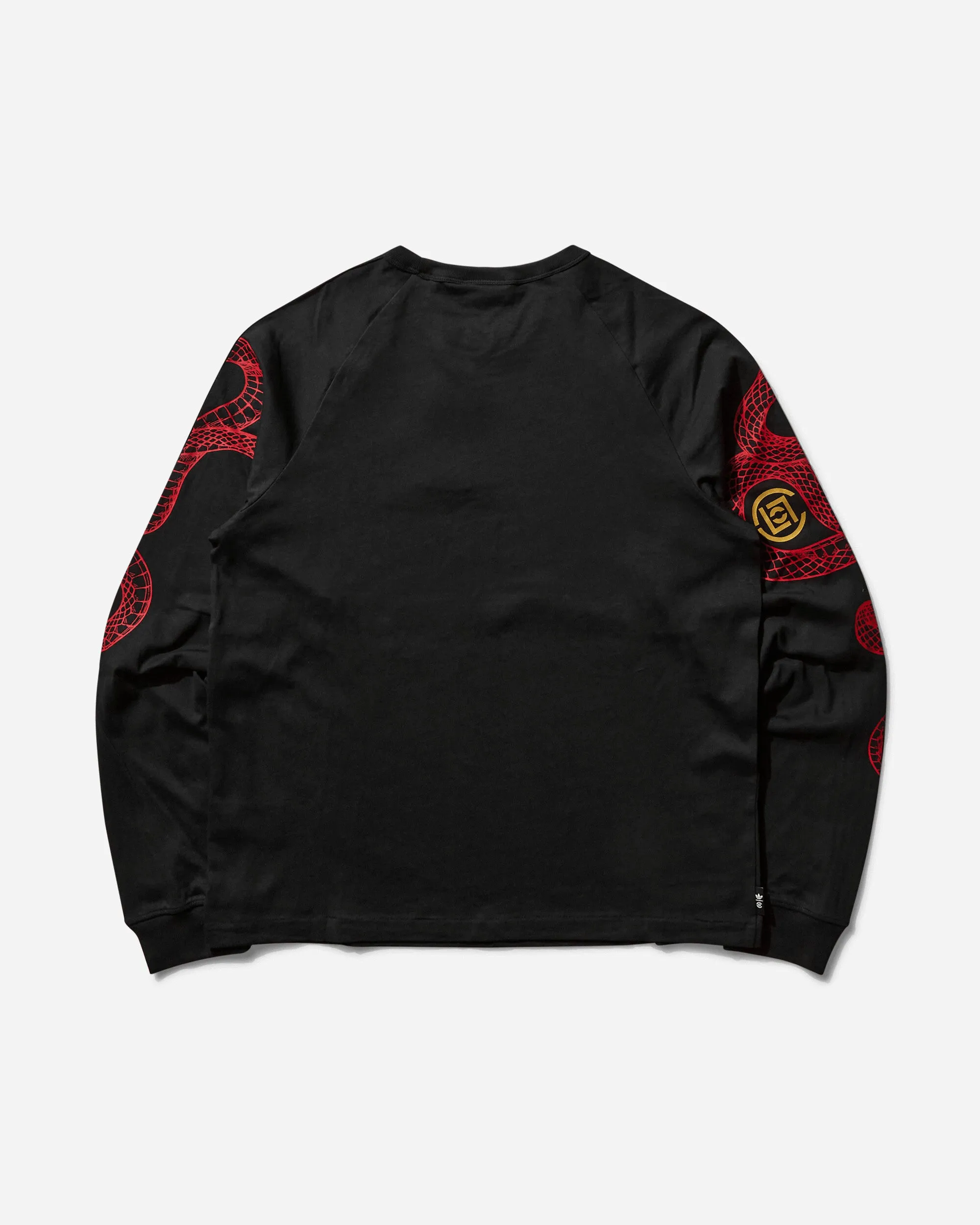 Herren CLOT von Edison Chen Raglan Langarm T-Shirt Schwarz