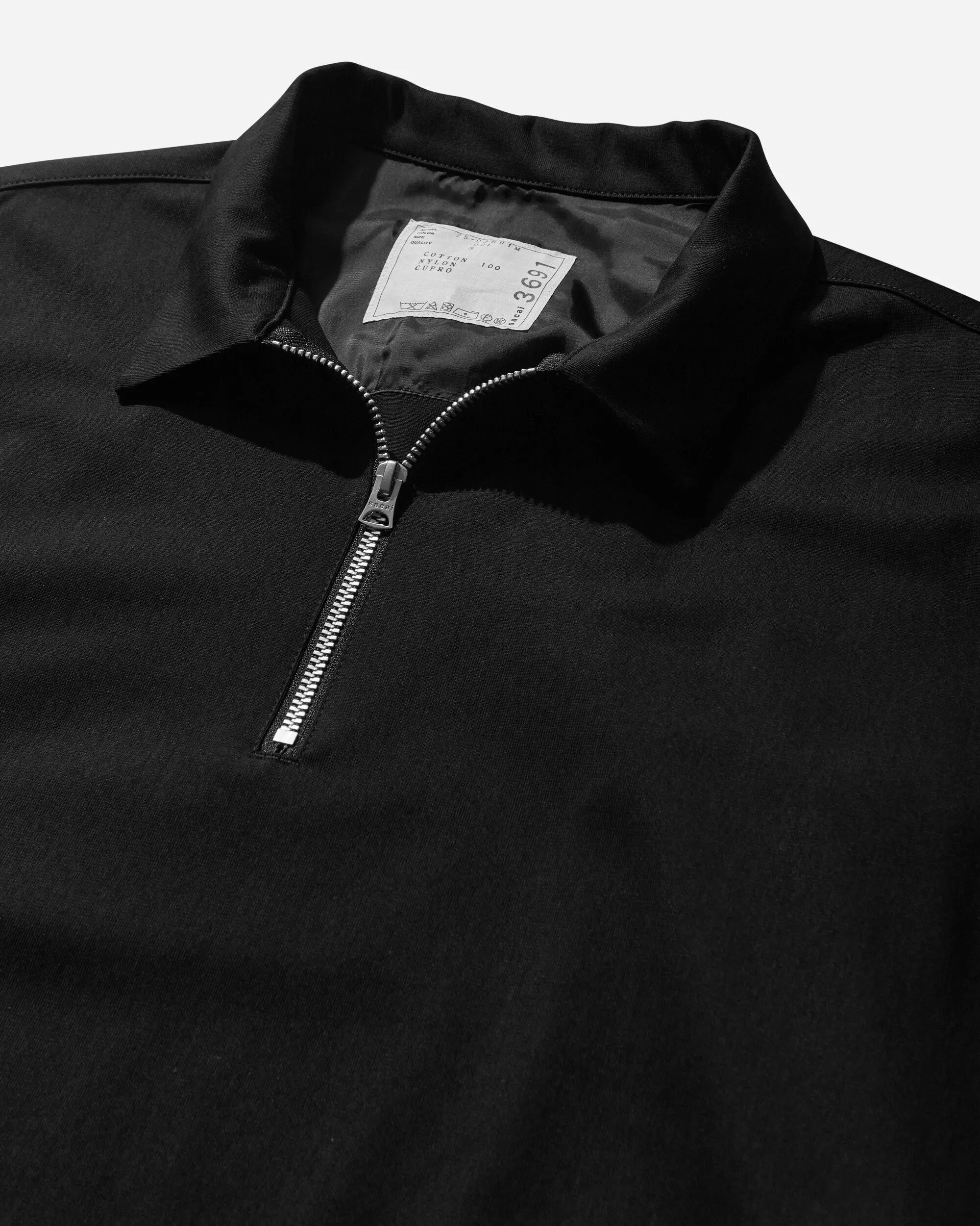 Herren Baumwoll-Jersey Polohemd Schwarz