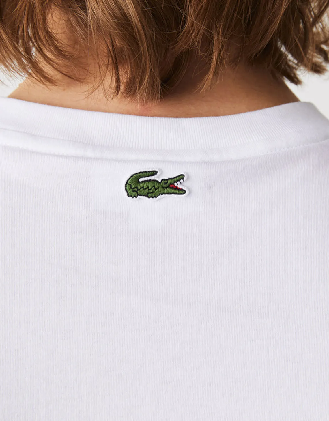 Herren Rundhals T-Shirt mit besticktem Logo aus Baumwolle Weiß Patagonia Kleidung