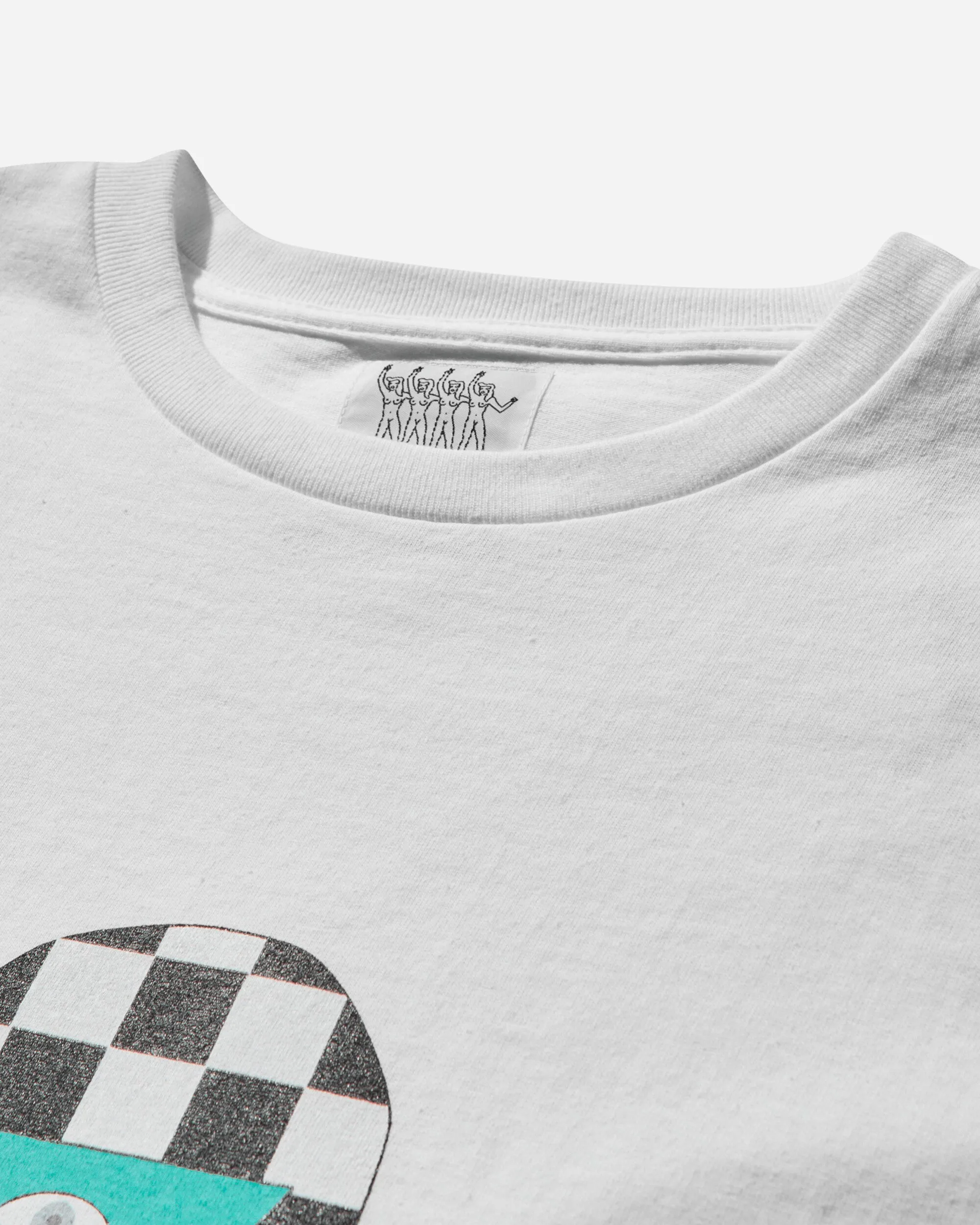 Herren Rundhals T-Shirt (Typ-3) Weiß