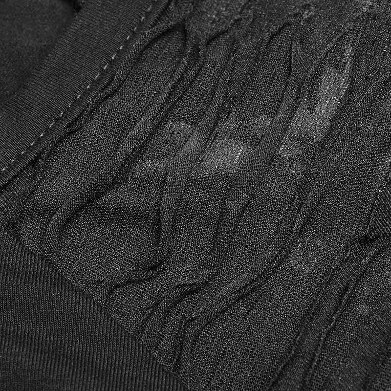 Herren T-Shirt mit zerrissenen Ärmeln im Punk-Stil