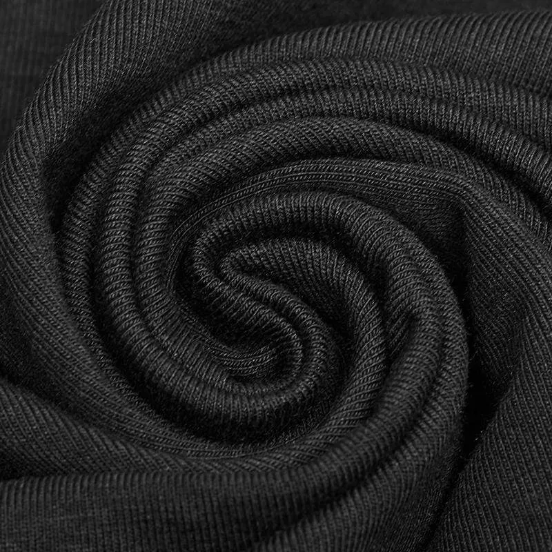 Herren T-Shirt mit zerrissenen Ärmeln im Punk-Stil