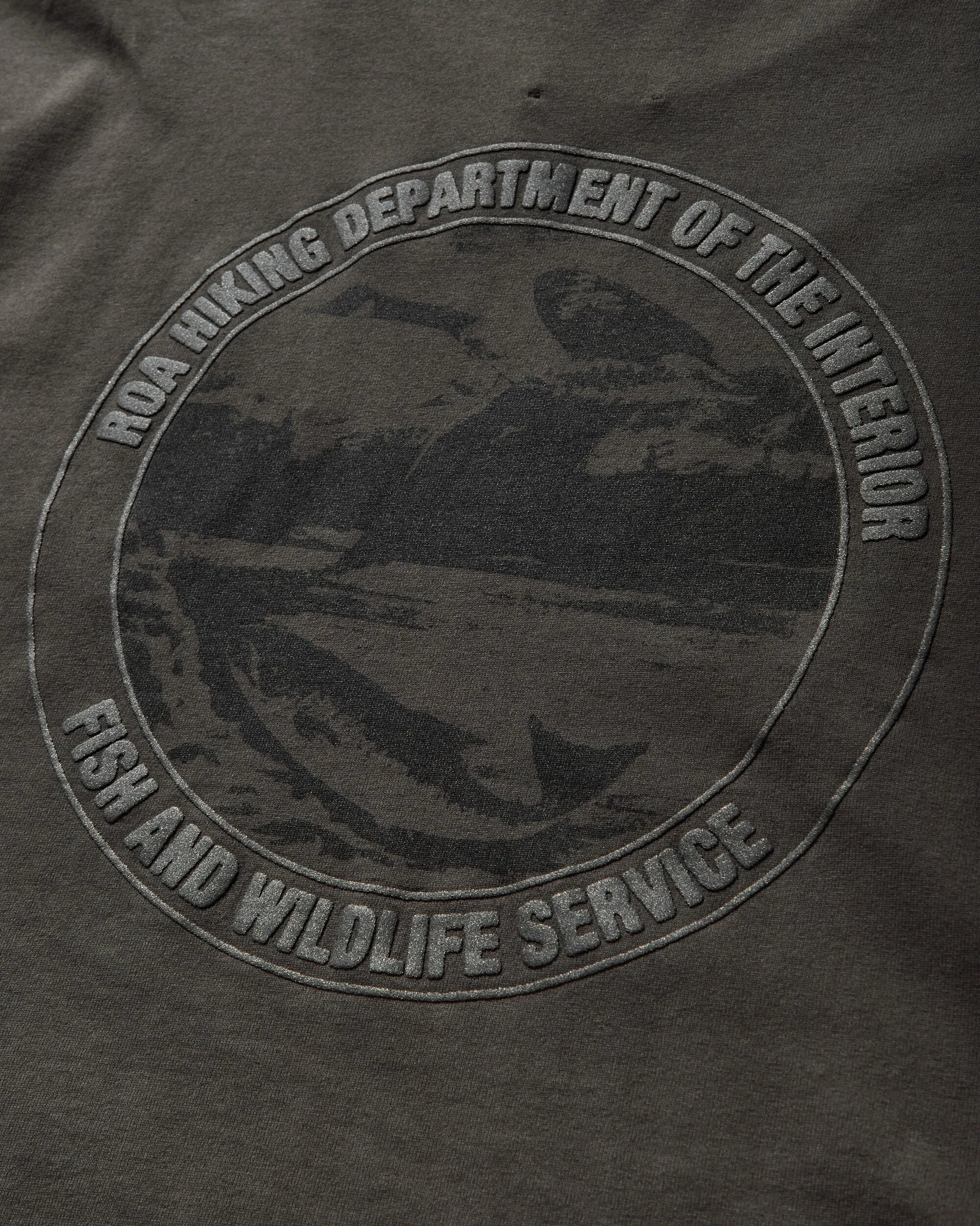 Langarm T-Shirt für Herren Schwarz-Olive