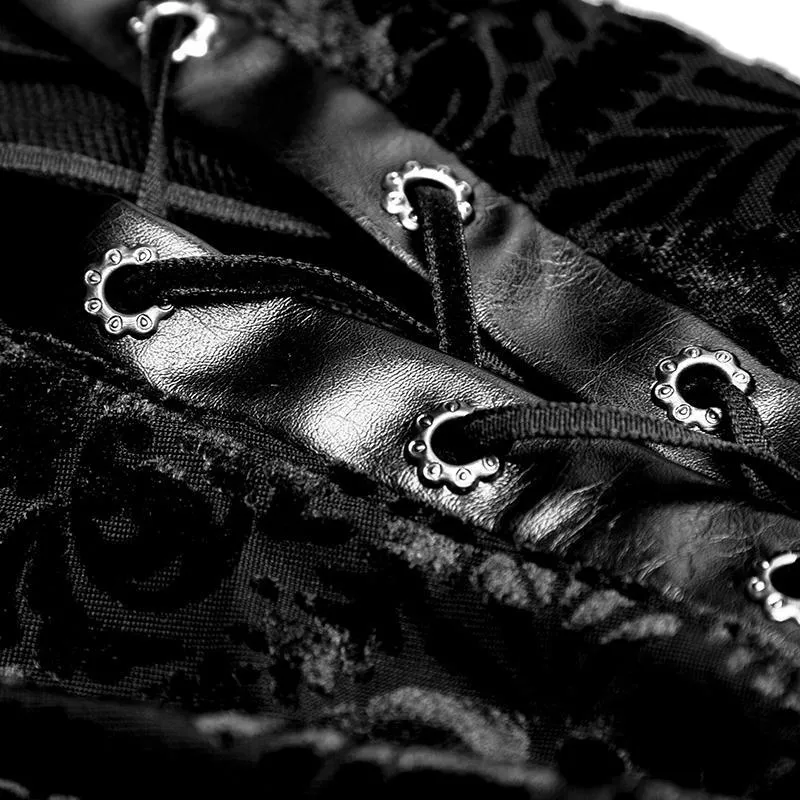 Herren Gothic Blumen Langarmhemd
