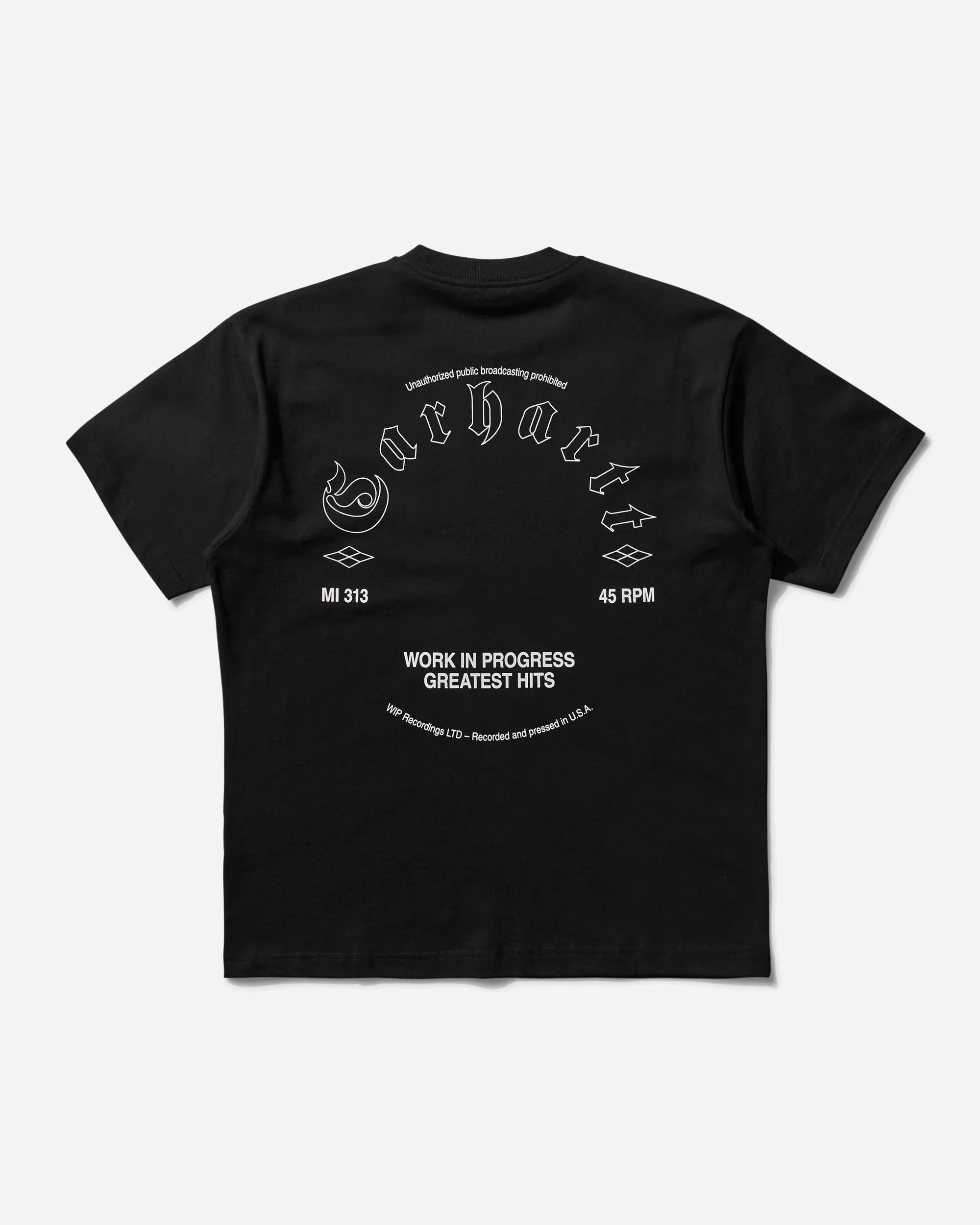 Herren Greatest Hits T-Shirt Schwarz