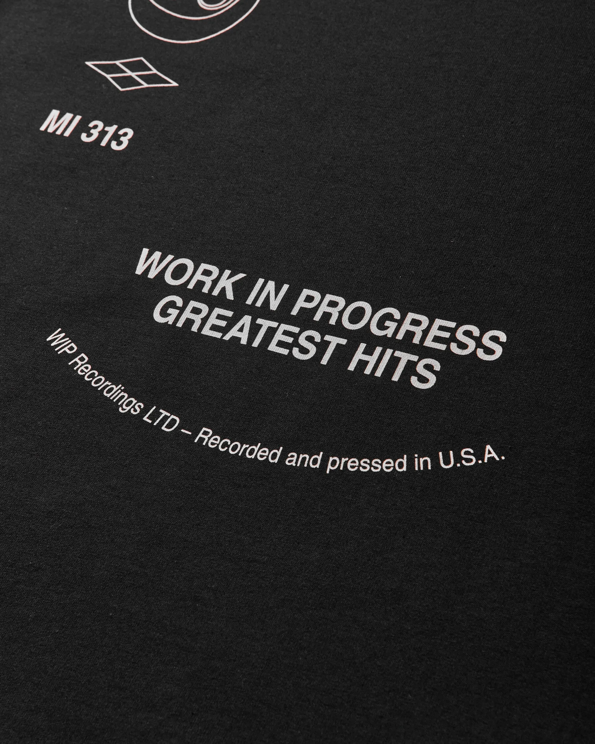 Herren Greatest Hits T-Shirt Schwarz