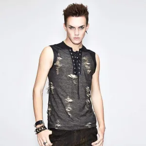 Männer Grunge Ärmelloses Top