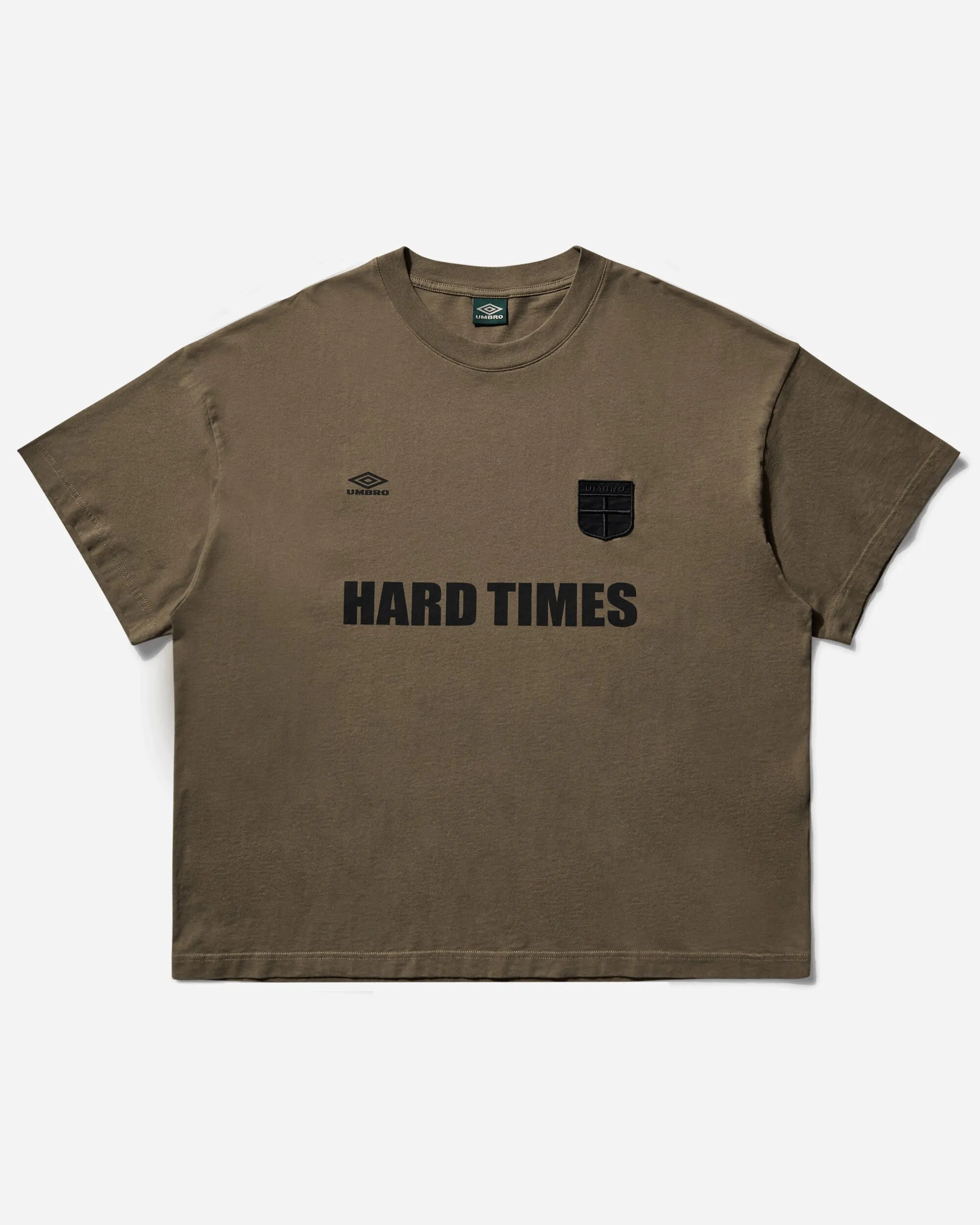 Herren Hard Times T-Shirt Armeegrün