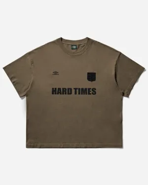 Herren Hard Times T-Shirt Armeegrün