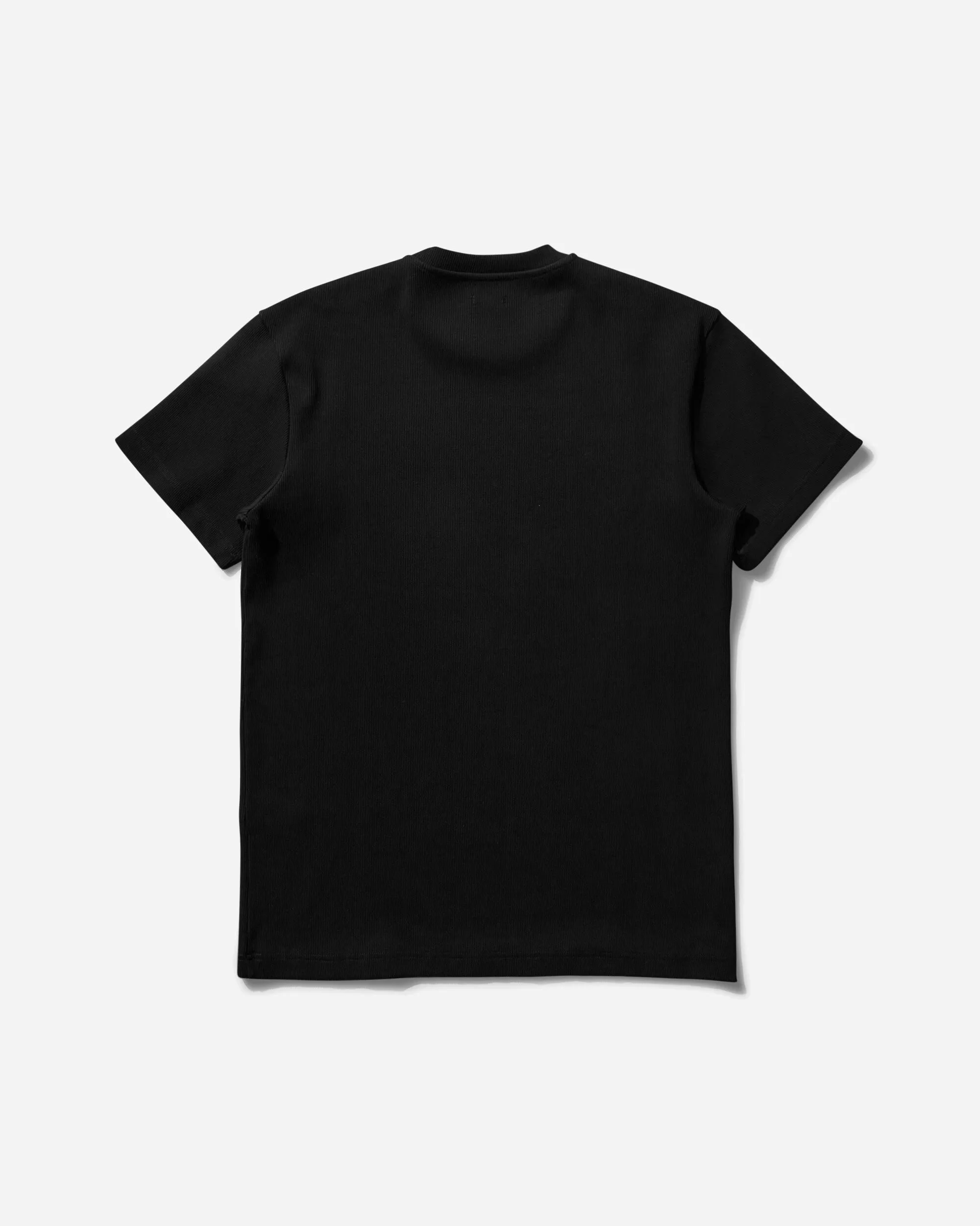Herzen-Augen-Pupillen Rippen T-Shirt Schwarz für Herren