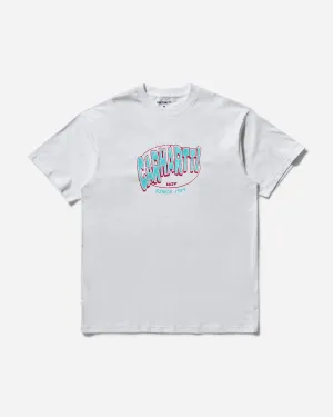 Herren T-Shirt mit auffälligem Schriftzug in Weiß