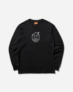 Herren Haus Langarmshirt Schwarz / Grau