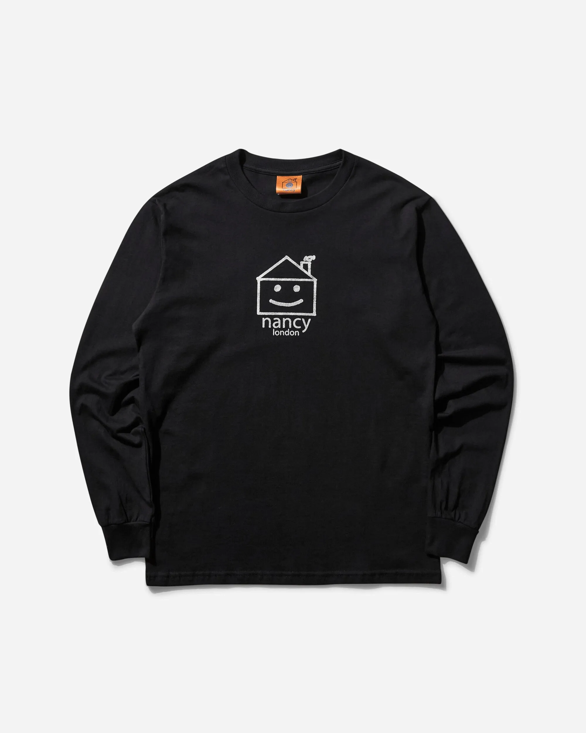 Herren Haus Langarmshirt Schwarz / Grau