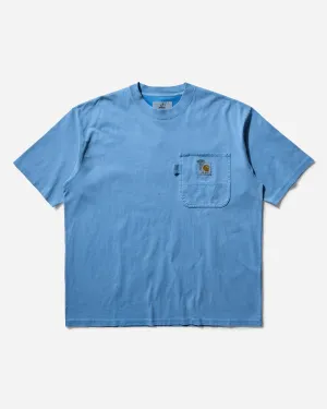 Herren INVINCIBLE Pigmentgefärbtes T-Shirt Piscine