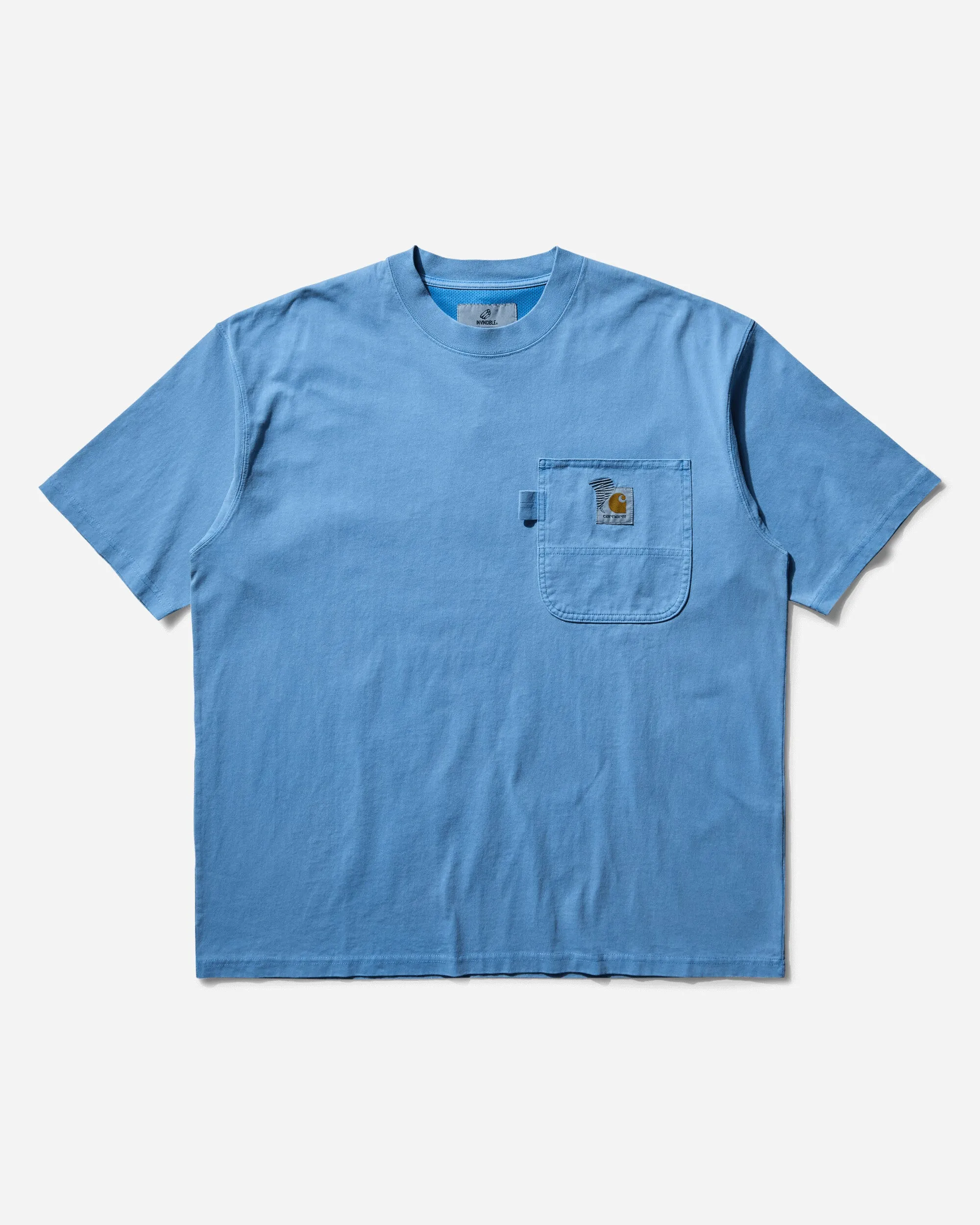 Herren INVINCIBLE Pigmentgefärbtes T-Shirt Piscine