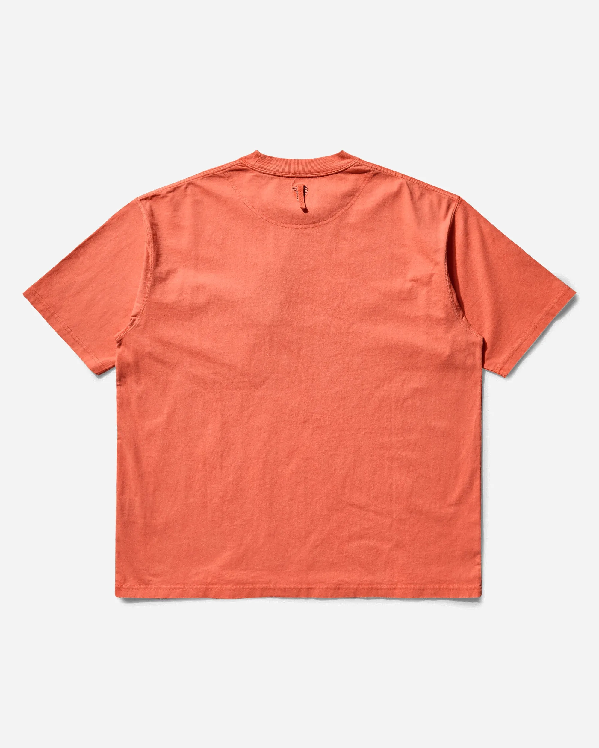 Herren INVINCIBLE Pigmentgefärbtes T-Shirt Garnelenfarbe