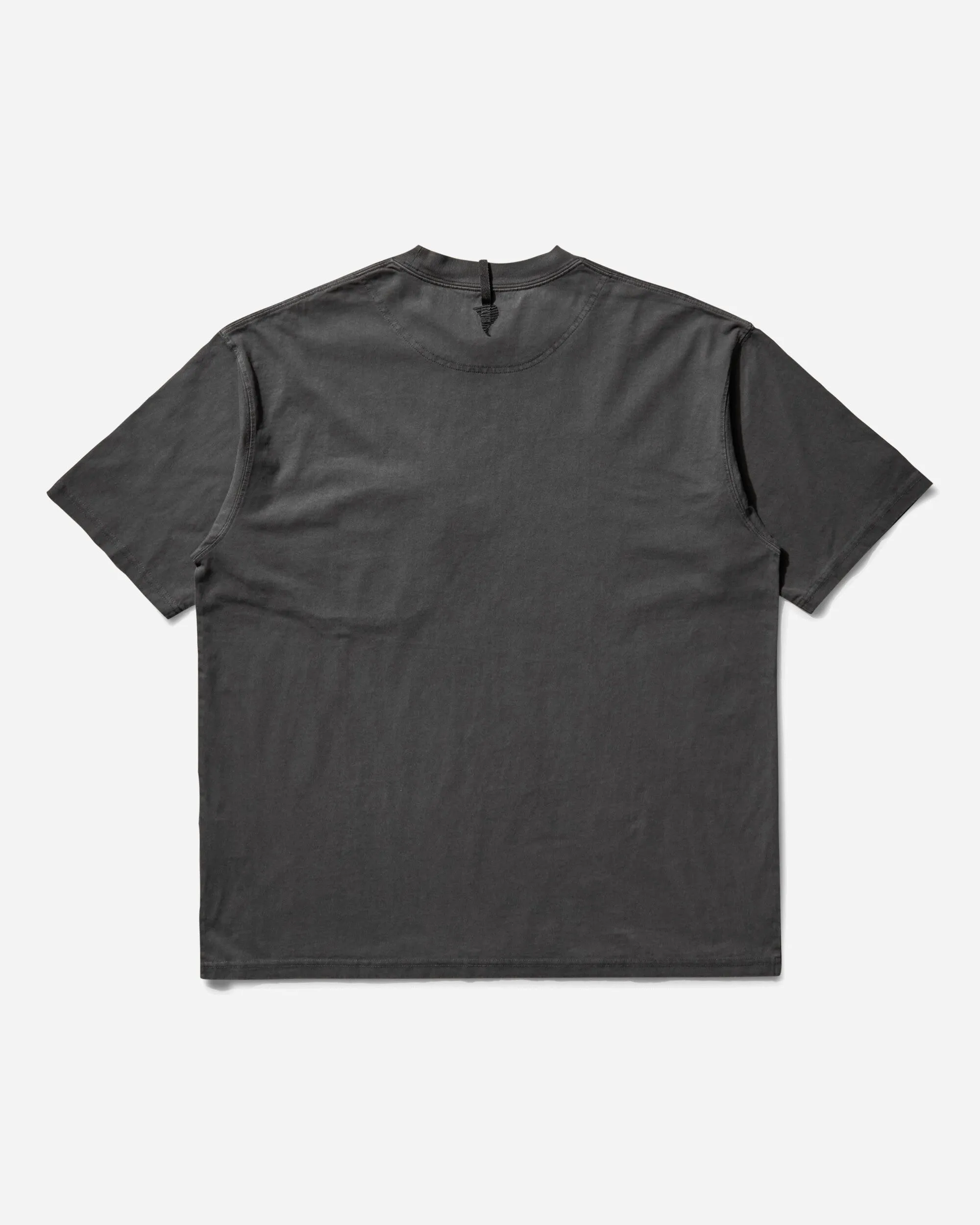 Herren INVINCIBLE Pigmentgefärbtes T-Shirt Ruß