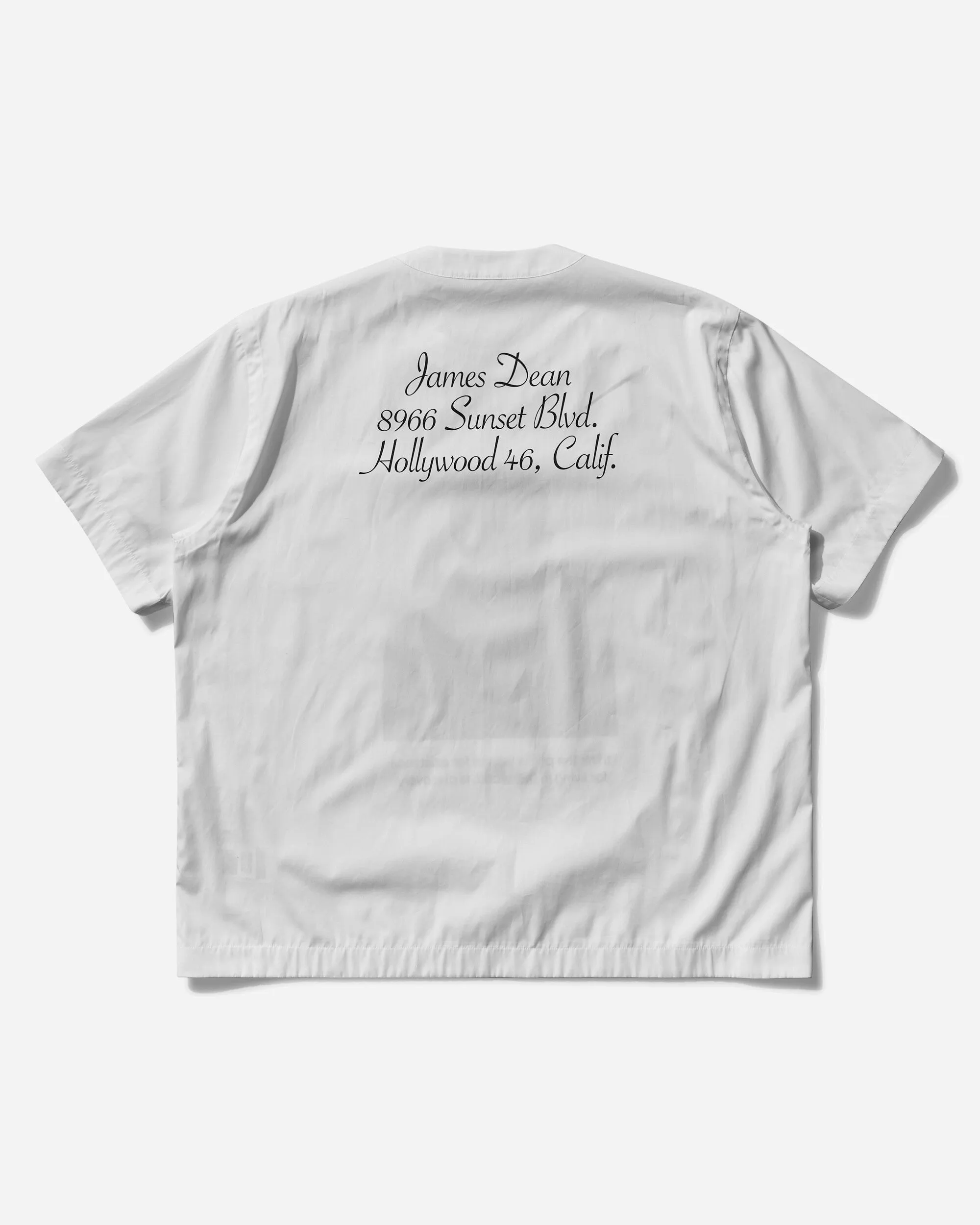Herren James Dean Baumwoll-Poplin T-Shirt Off White