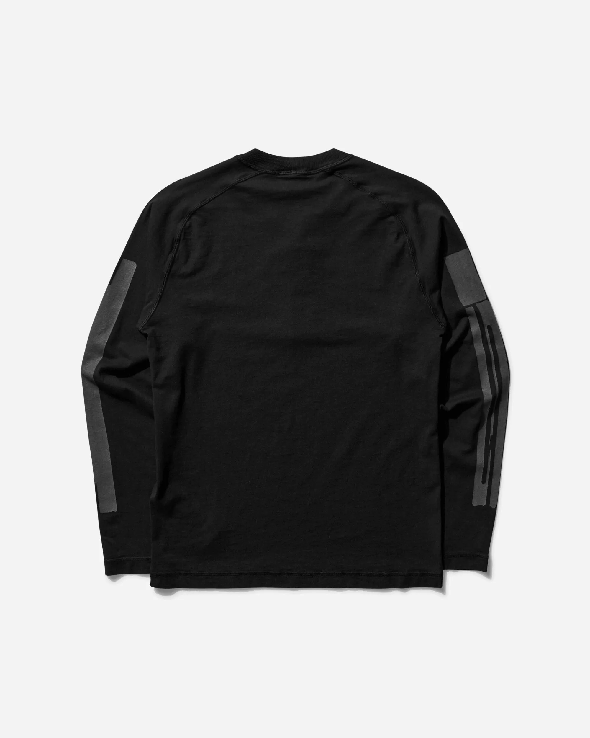 Herren Langarmshirt mit Logo-Aufdruck Schwarz