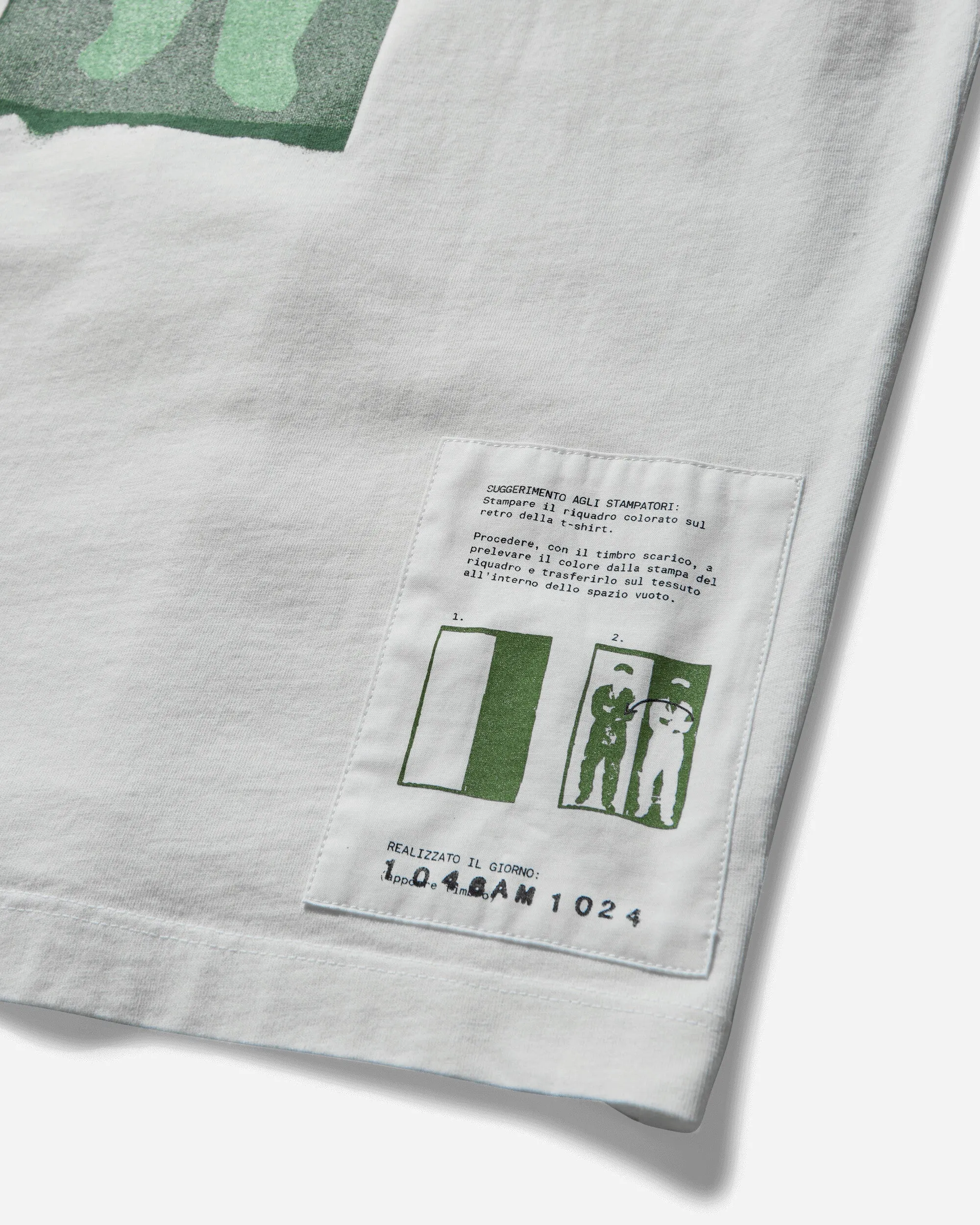 Herren Logo T-Shirt aus Gaze in Weiß