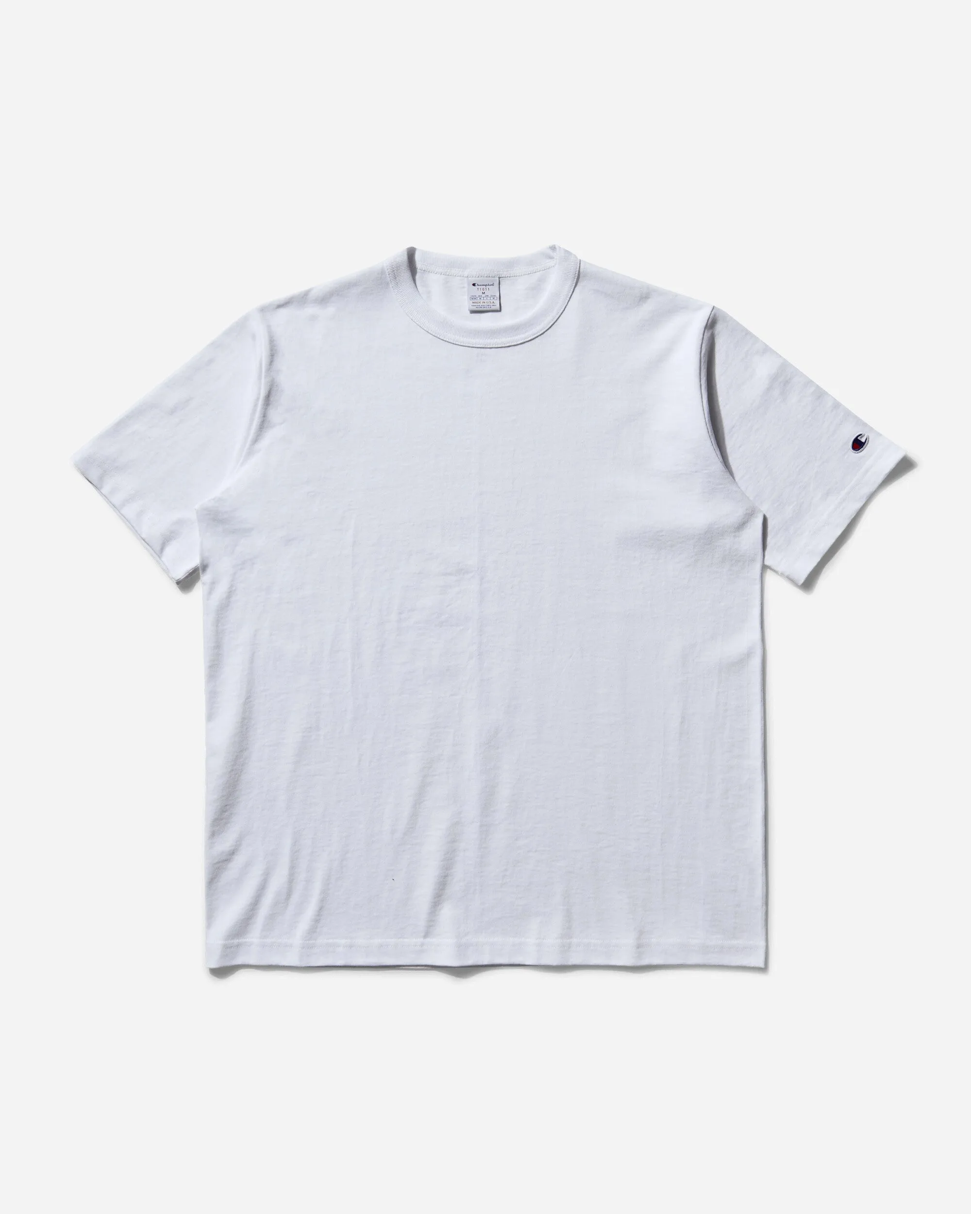 Herren T-Shirt mit Rundhalsausschnitt, in den USA hergestellt, Weiß