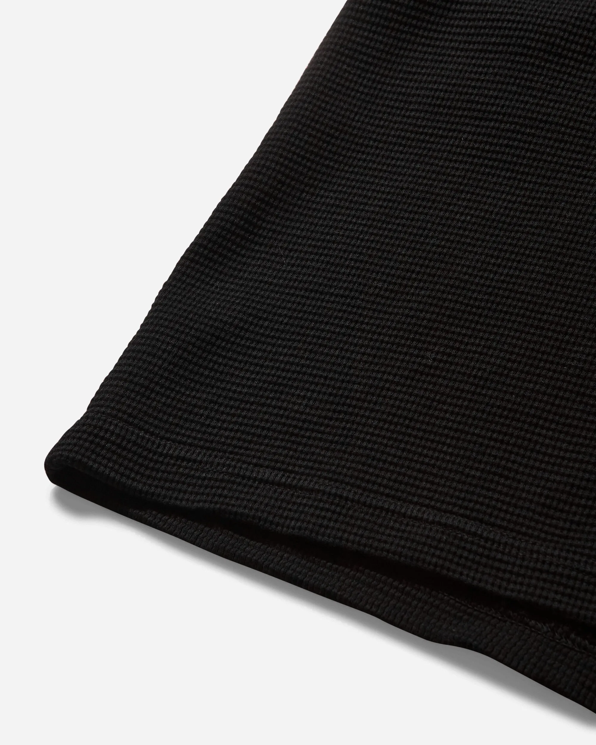 Herren Midtown Logo Waffle Strick Top Schwarz