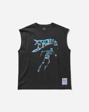 Herren MothTech Muskel-Shirt Gealtertes Schwarz