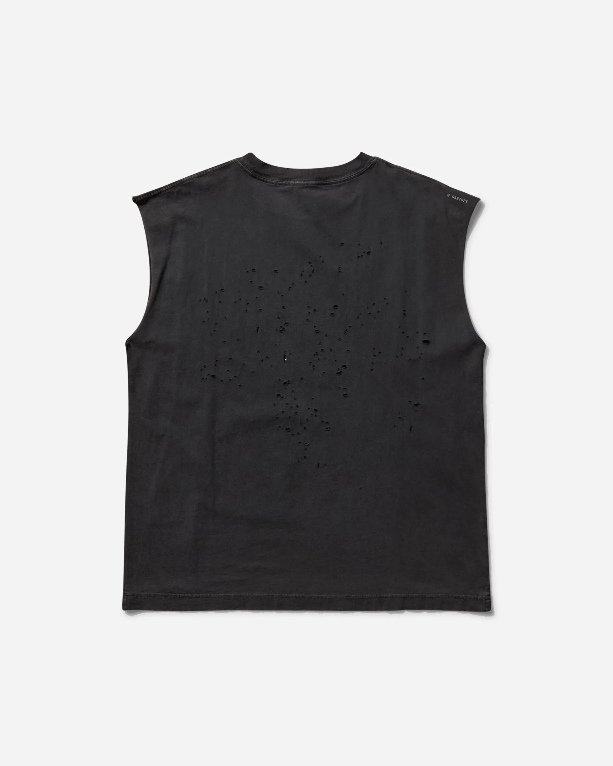 Herren MothTech Muskel-Shirt Gealtertes Schwarz