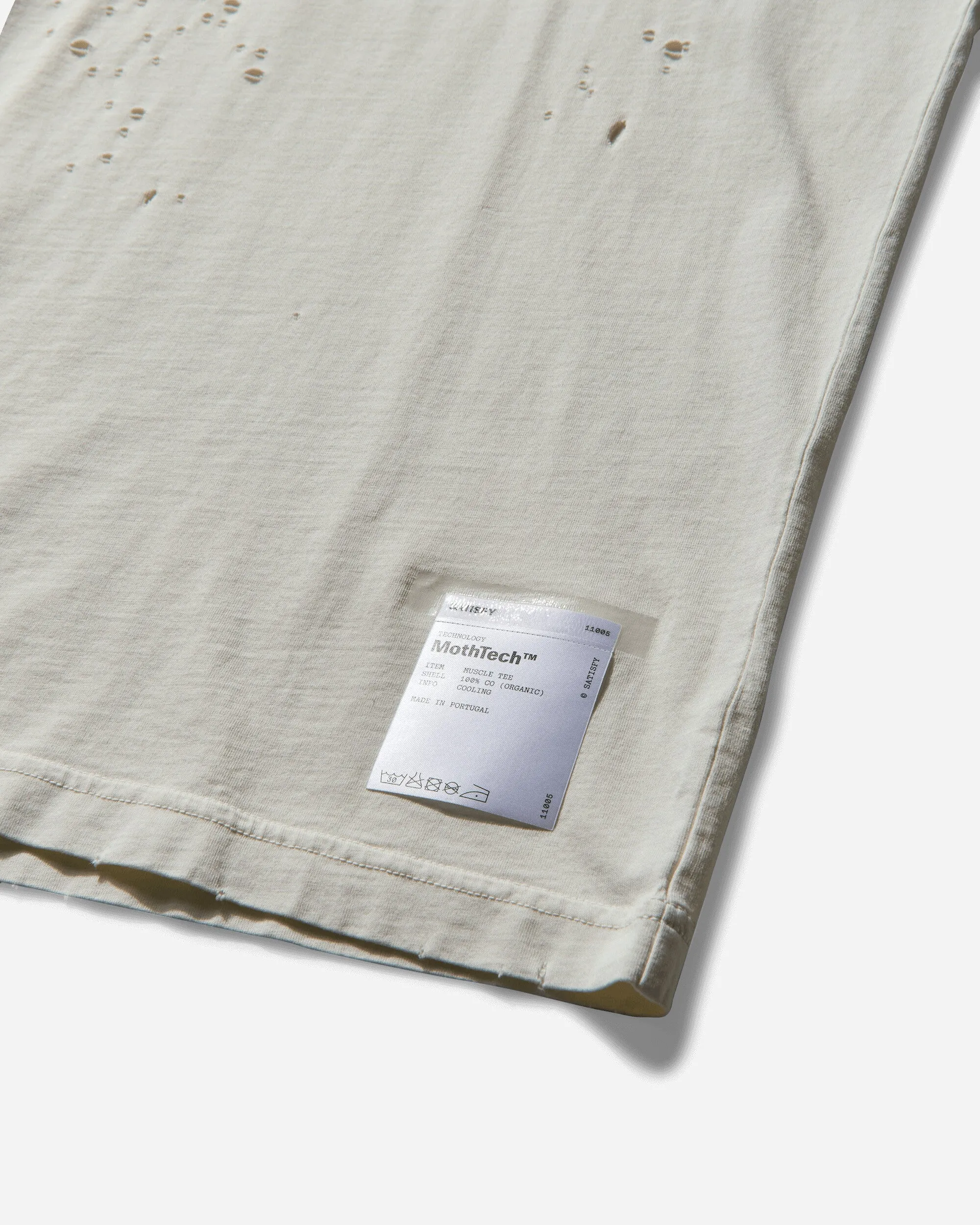 Herren MothTech Muskelshirt Off-White