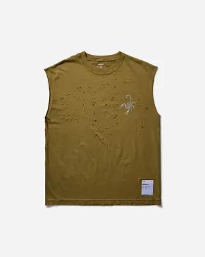 Herren MothTech Muskel-Shirt Sonnenaufgehellt Militär