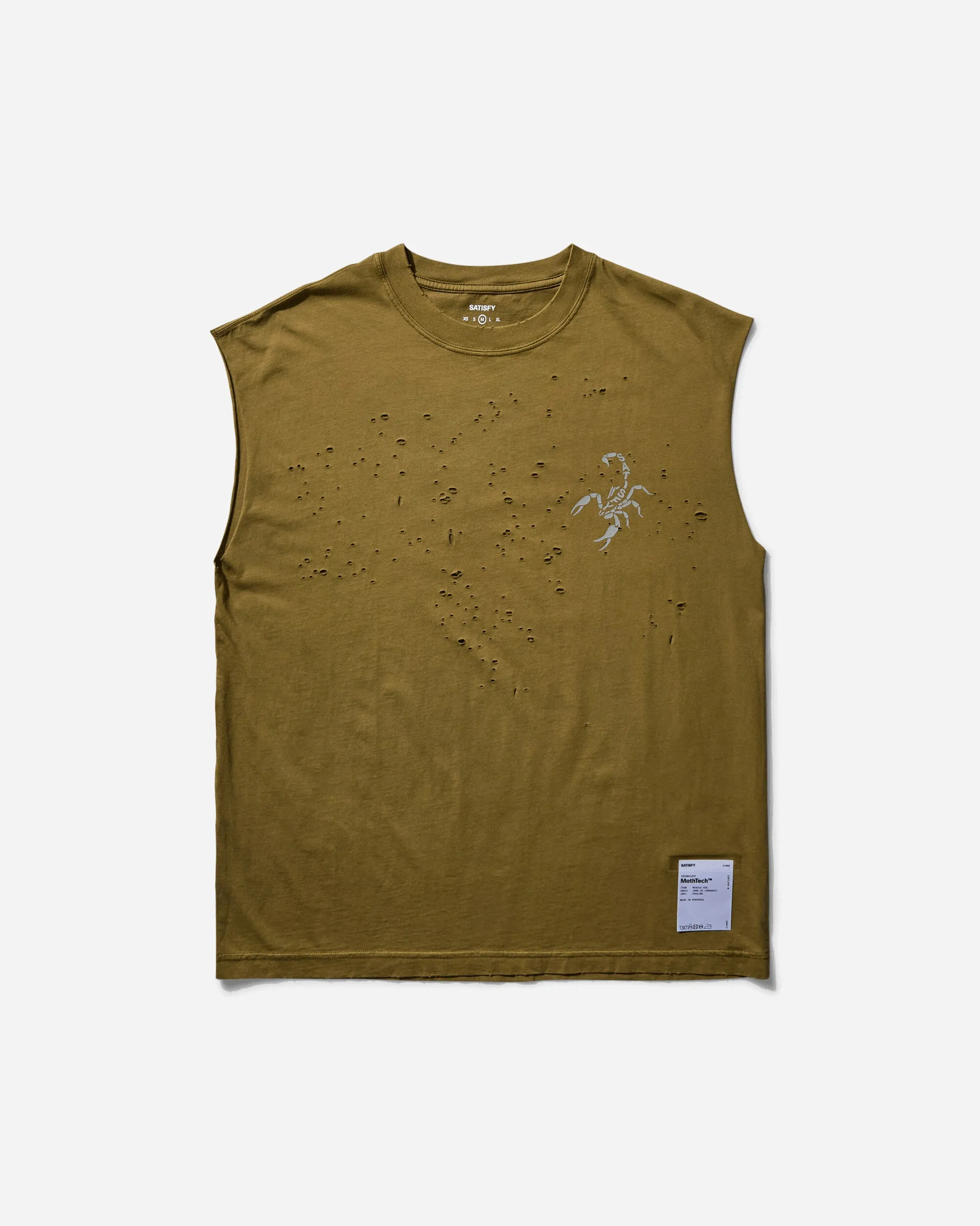 Herren MothTech Muskel-Shirt Sonnenaufgehellt Militär