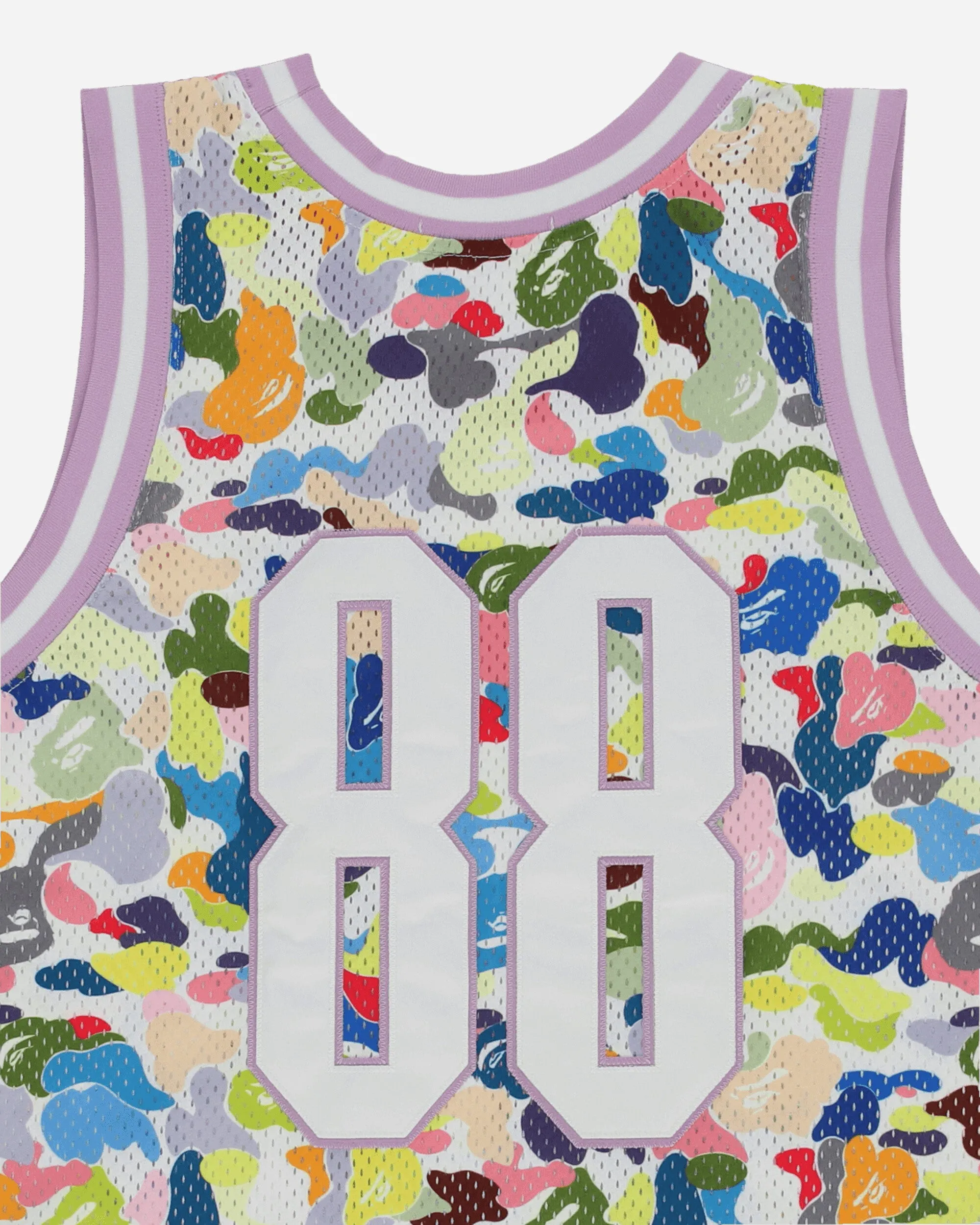 Herren Multi Camo Basketball Oberteil Weiß