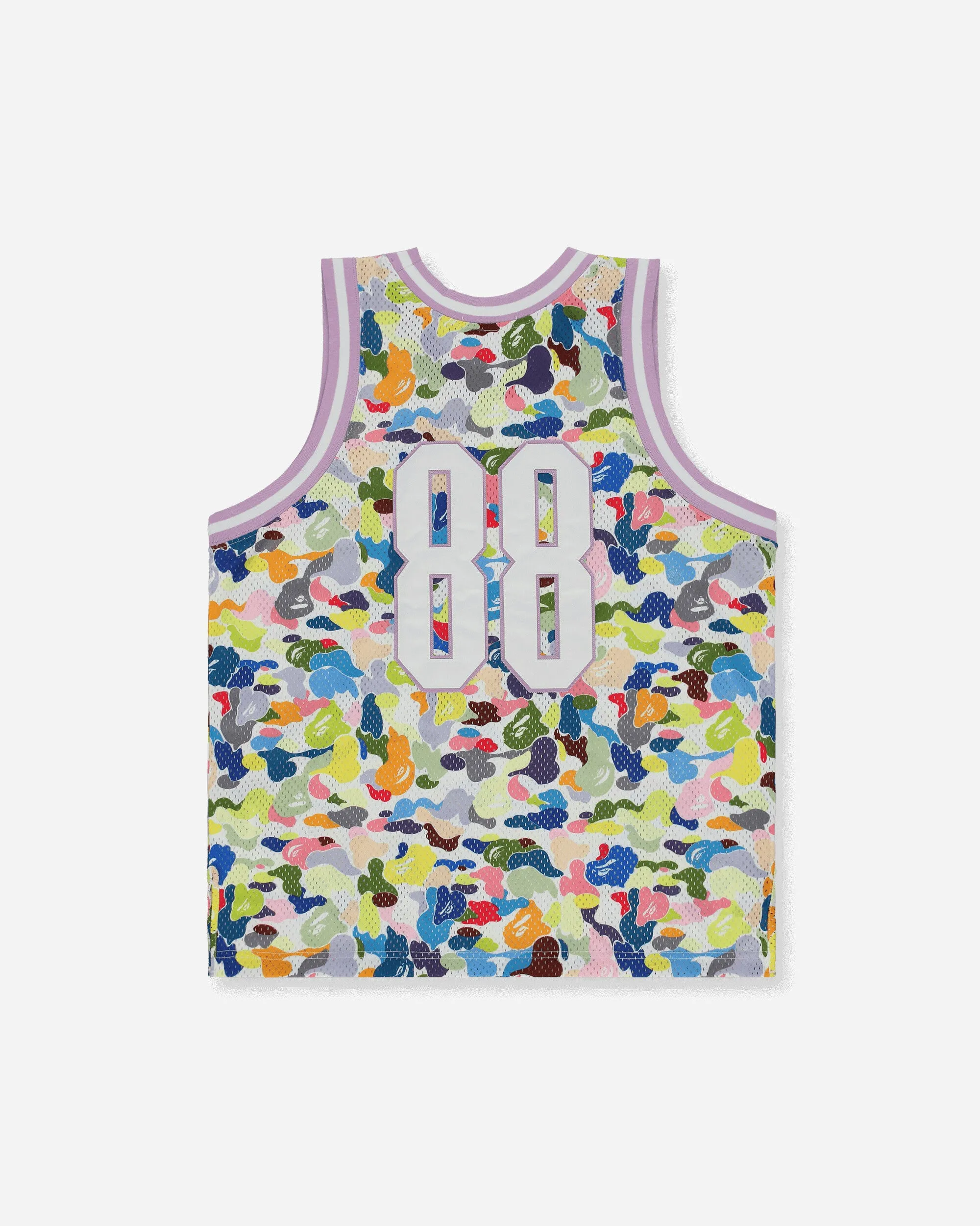 Herren Multi Camo Basketball Oberteil Weiß