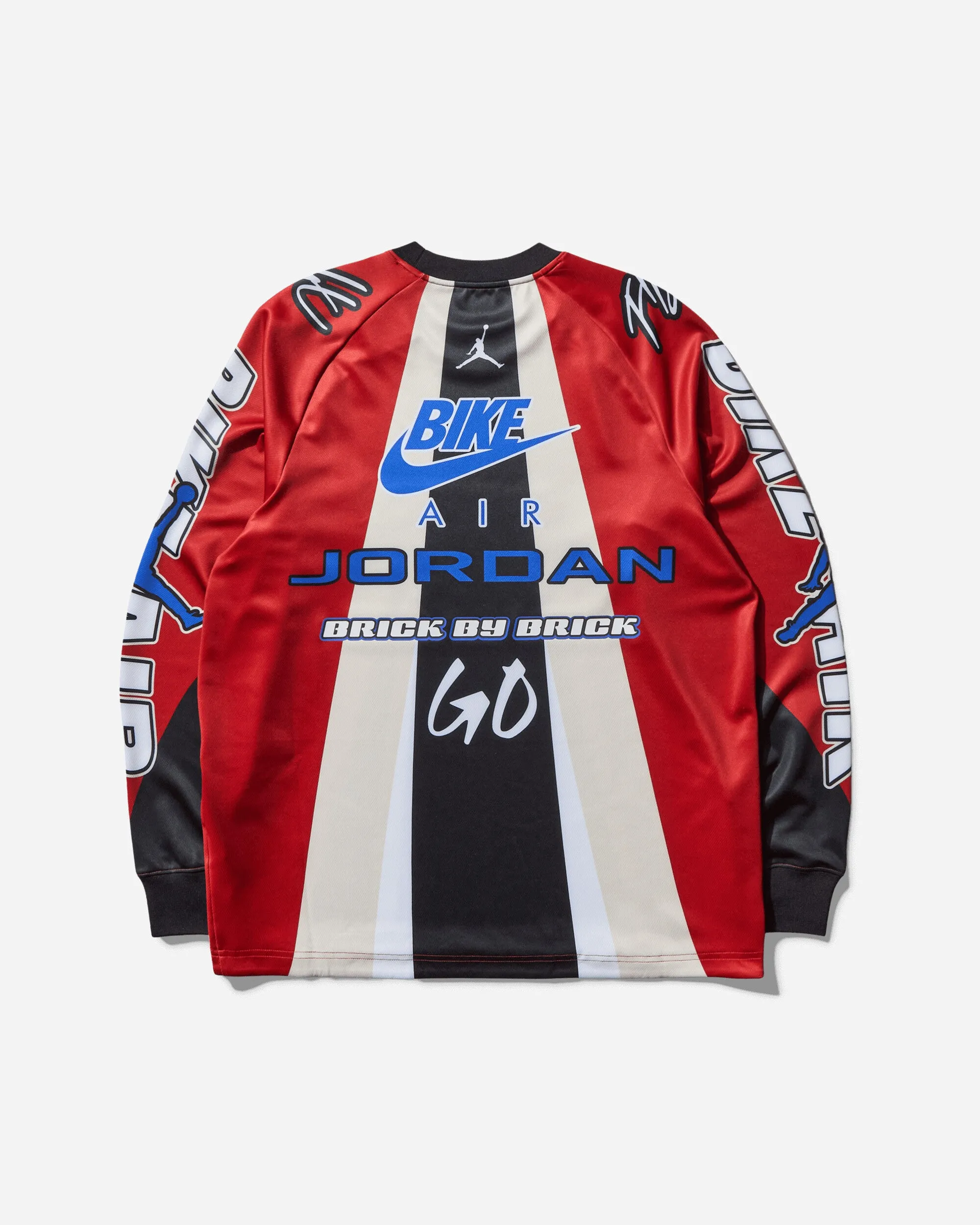 Herren Nigel Sylvester Fahrrad-Trikot Zinnoberrot / Schwarz