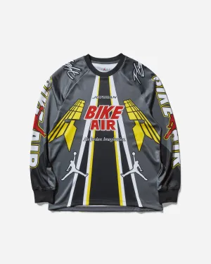 Herren Nigel Sylvester Fahrradtrikot Eisengrau / Schwarz