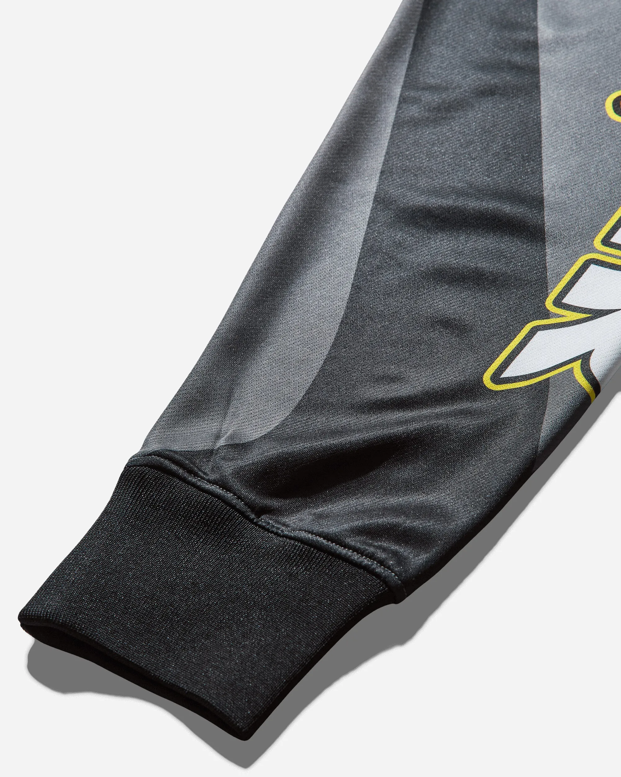 Herren Nigel Sylvester Fahrradtrikot Eisengrau / Schwarz