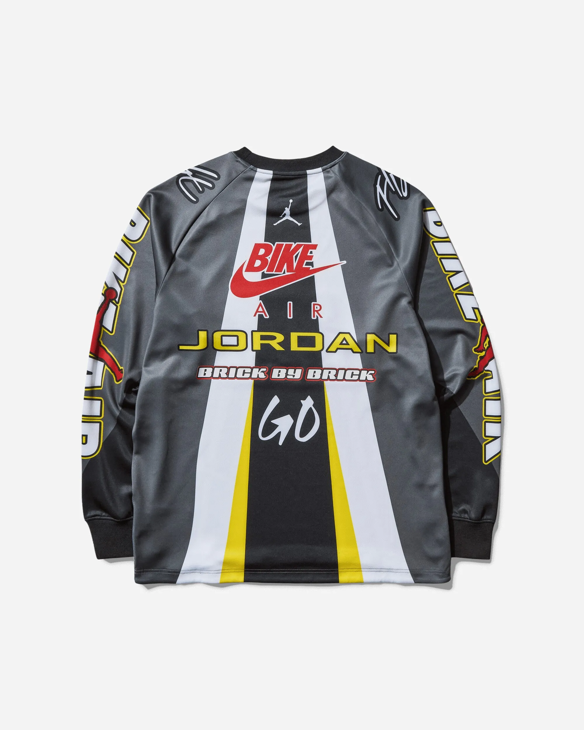 Herren Nigel Sylvester Fahrradtrikot Eisengrau / Schwarz