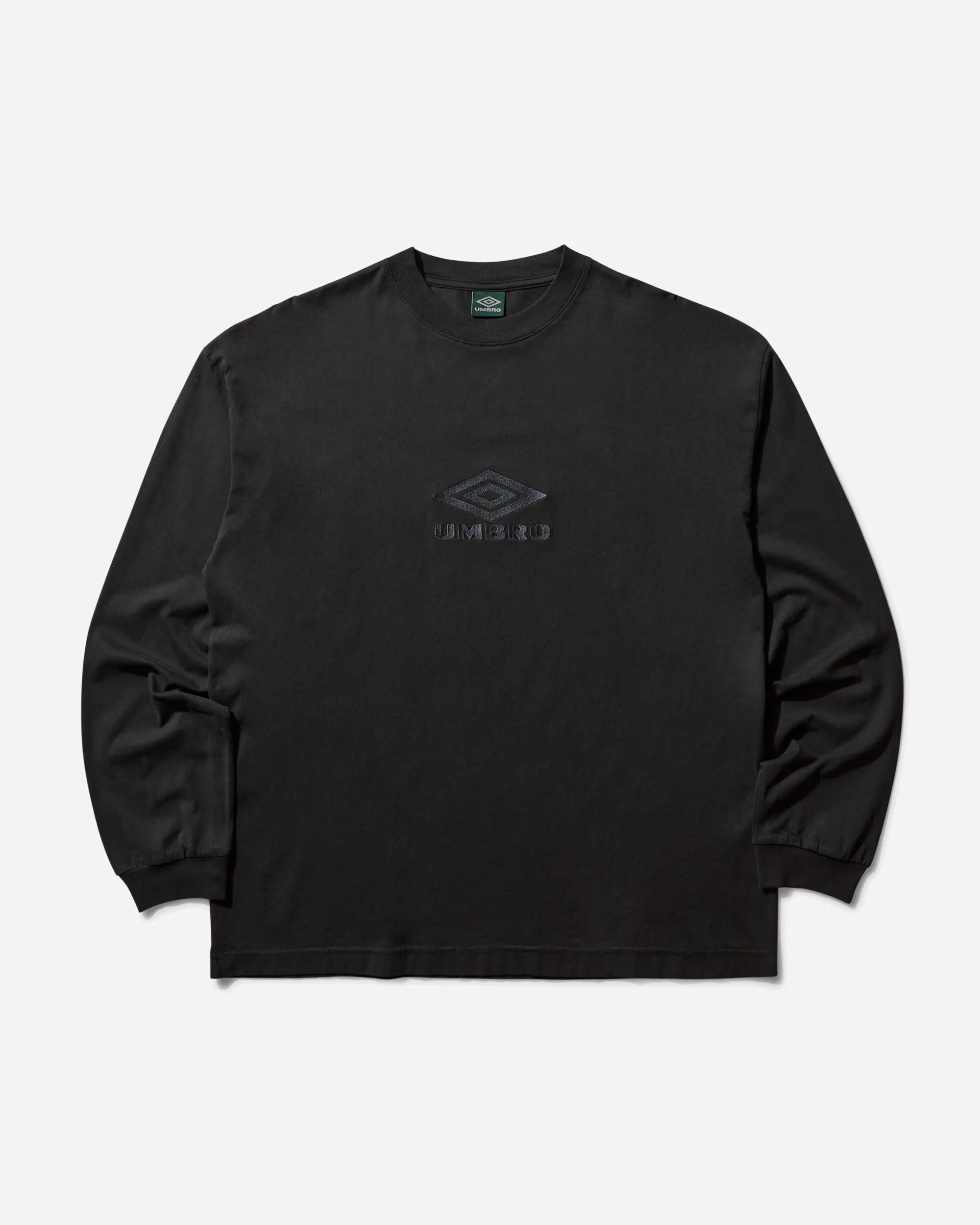 Herren OG Logo Langarm T-Shirt Gewaschen Schwarz