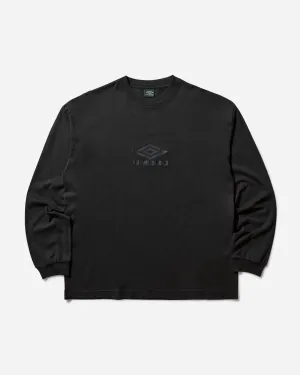 Herren OG Logo Langarm T-Shirt Gewaschen Schwarz