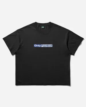 Herren-Fußball-T-Shirt Gewaschen Schwarz