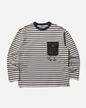 Herren Orcival Langarm T-Shirt Off White
