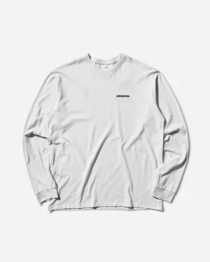 Herren P-6 Logo Responsibili Langarm T-Shirt Weiß