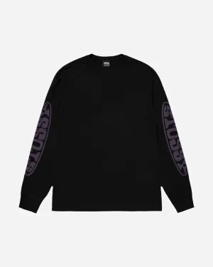 Herren Pill Langarm T-Shirt Schwarz