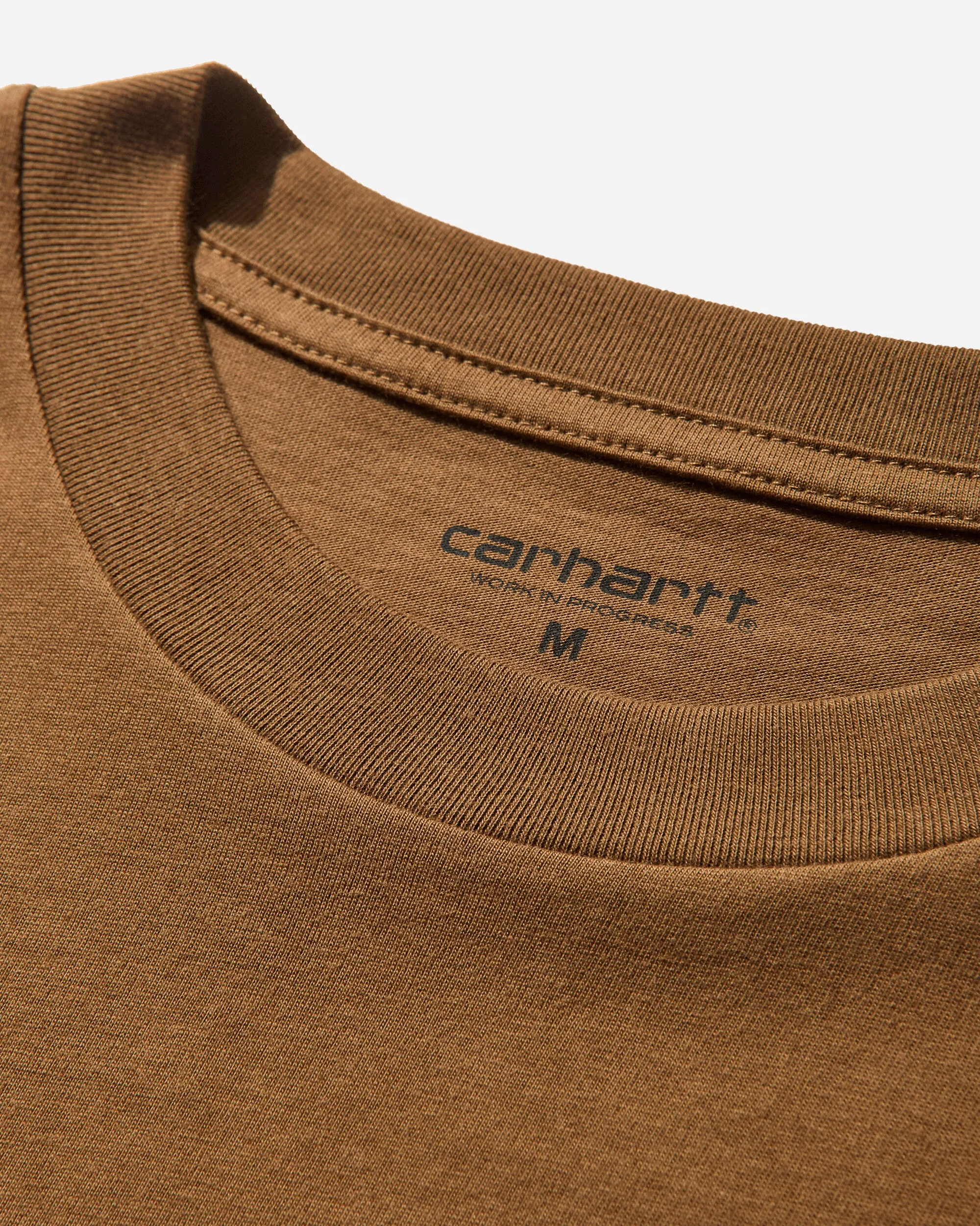 Herren T-Shirt mit Herz-Tasche Hamilton Braun