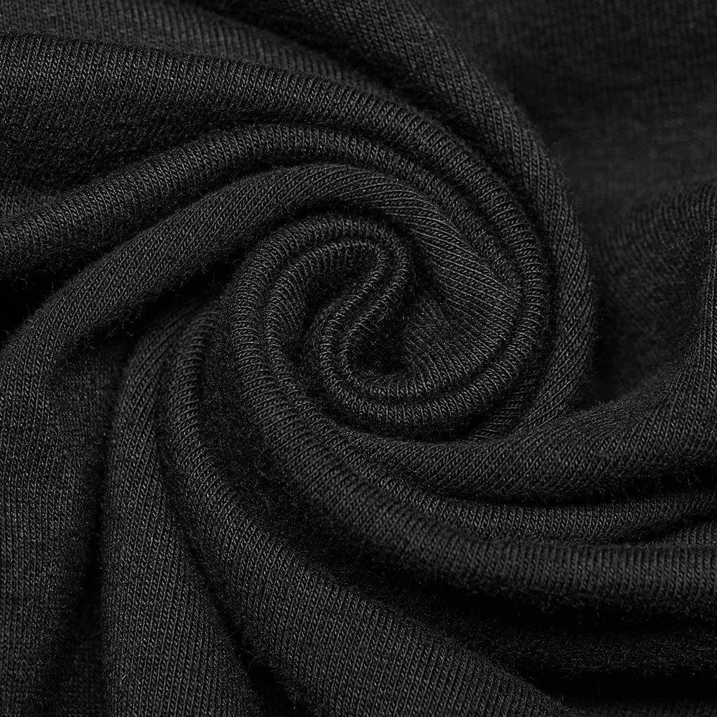 Herren-Punk-T-Shirt mit Rüschenkragen